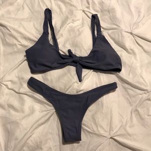 New dark purple bikini set